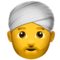 Person Wearing Turban emoji on Apple
